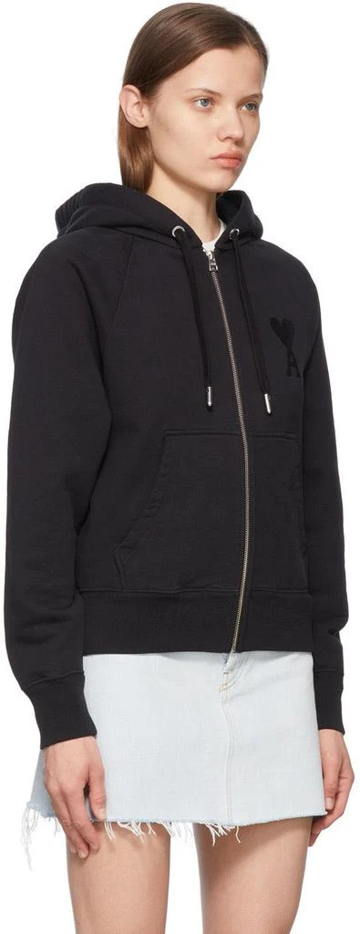 商品AMI|Black Ami de Cœur Hoodie,价格¥2205,第2张图片详细描述