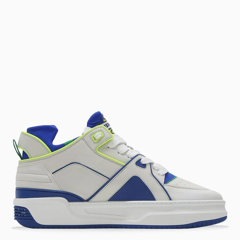 商品Just Don|White/blue Mid Tennis JD2 sneakers,价格¥1172,第1张图片