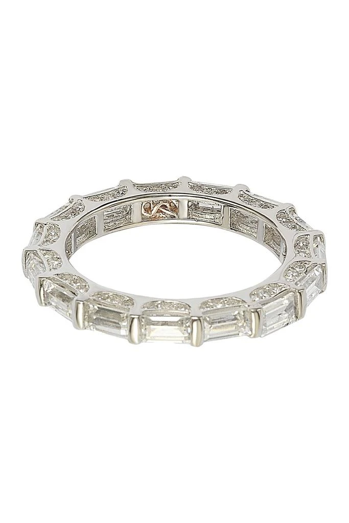 商品Suzy Levian|Sterling Silver Emerald-Cut CZ Eternity Band,价格¥691,第3张图片详细描述