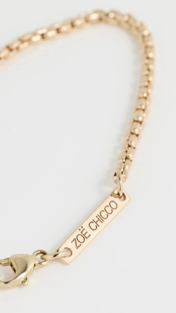 商品Zoe Chicco|14k Gold Small Box Chain Anklet,价格¥5246,第4张图片详细描述