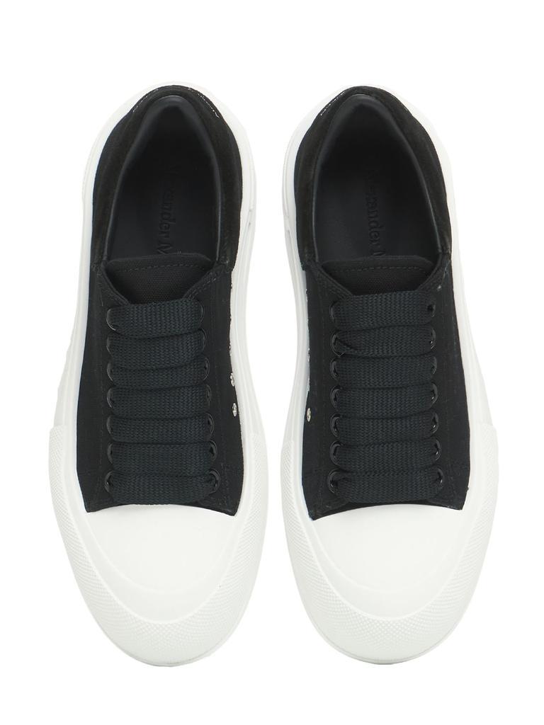 商品Alexander McQueen|45mm Deck Plimsoll Canvas Sneakers,价格¥3805,第5张图片详细描述