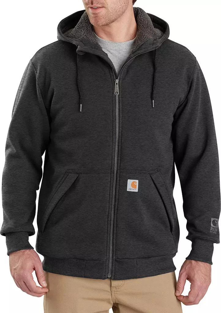 商品Carhartt|Carhartt Men's Rain Defender Rockland Sherpa-Lined Hooded Sweatshirt,价格¥619,第1张图片