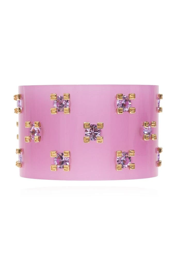 商品Givenchy|Givenchy 4G Motif Crystals-Embellished Cuff Bracelet,价格¥2751,第1张图片