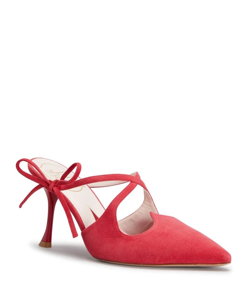 商品Roger Vivier|I Love Vivier Suede Bow Mules,价格¥6706,第2张图片详细描述