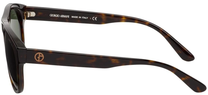 商品Giorgio Armani|玳瑁色徽标太阳镜,价格¥3263,第3张图片详细描述