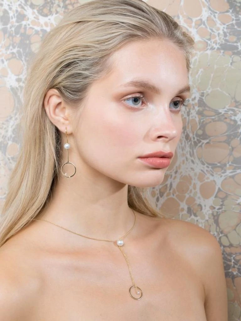 商品DELFINA DELETTREZ|Soap Bubbles Twin Hoop Mono Earring,价格¥9884,第1张图片详细描述