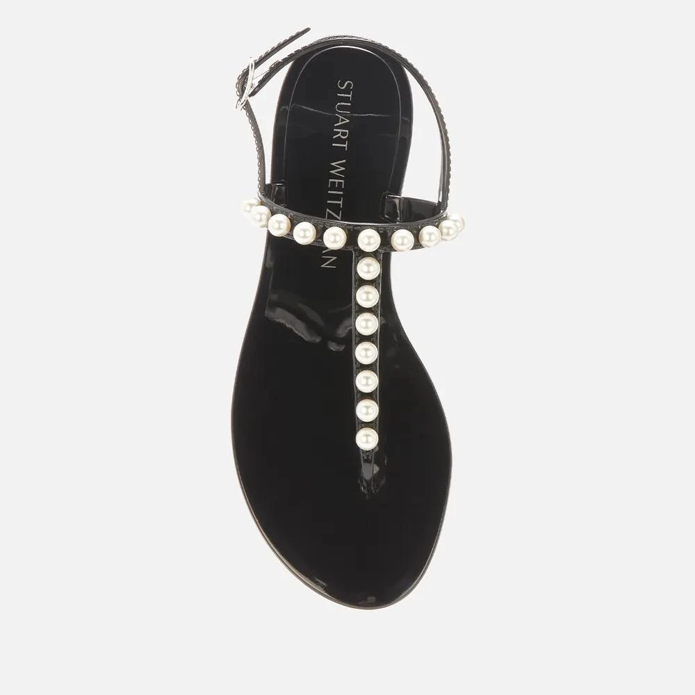 商品Stuart Weitzman|Stuart Weitzman Women's Goldie Jelly Toe Post Sandals,价格¥620,第3张图片详细描述