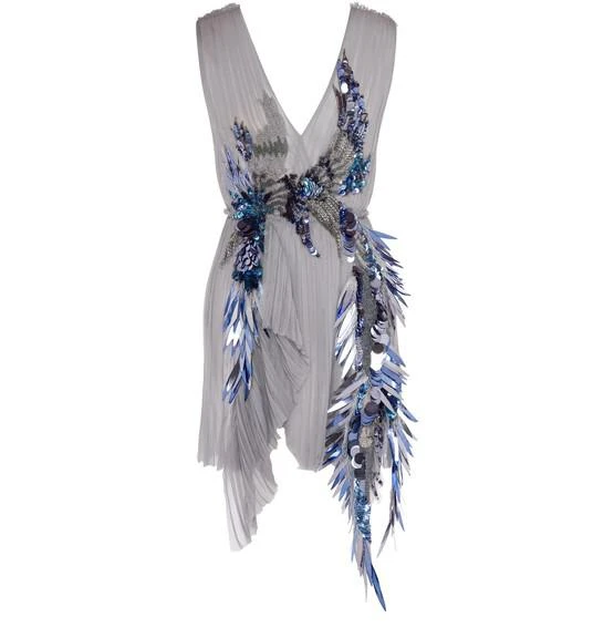商品Alberta Ferretti|Dark Phoenix 有机雪纺迷你连衣裙,价格¥15162,第1张图片