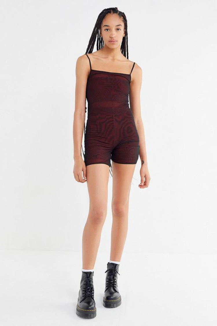 商品I.AM.GIA|I.AM.GIA Ulric Mesh Square-Neck Romper,价格¥370,第4张图片详细描述