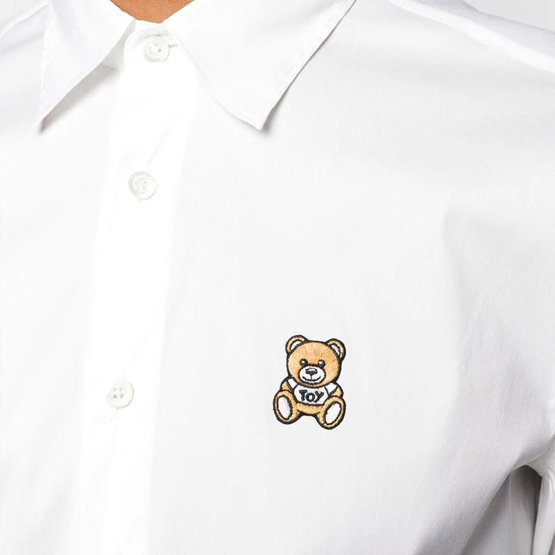 Moschino 莫斯奇诺 男士白色衬衫 ZA0205-0236-1001 商品