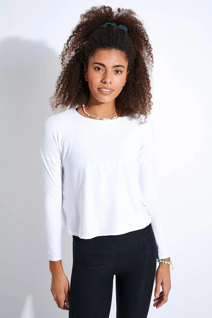 商品Beyond yoga|Featherweight Morning Light Pullover - Cloud White,价格¥535,第1张图片
