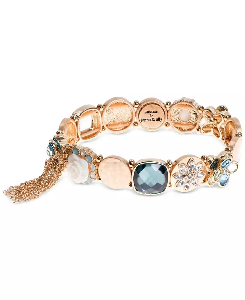 商品Lonna & Lilly|镶珠手链lonna & lilly Gold-Tone Multi-Crystal Link Bracelet,价格¥190,第1张图片