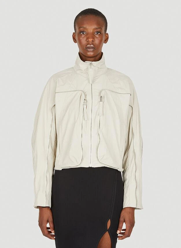 商品Helmut Lang|Zip Jacket in Beige,价格¥2945,第1张图片