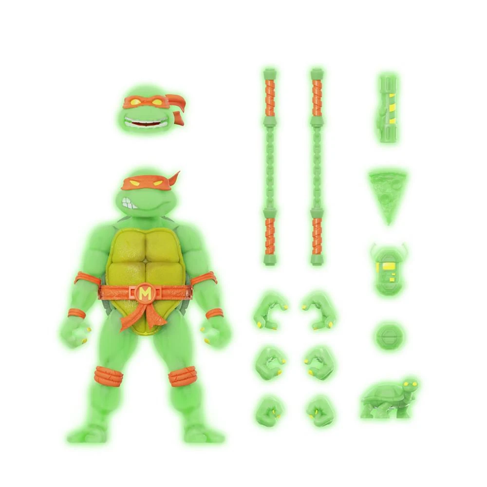商品Super 7|Teenage Mutant Ninja Turtles Michelangelo Mutagen Ooze Glow 7" Ultimates, Action Figure,价格¥359,第1张图片