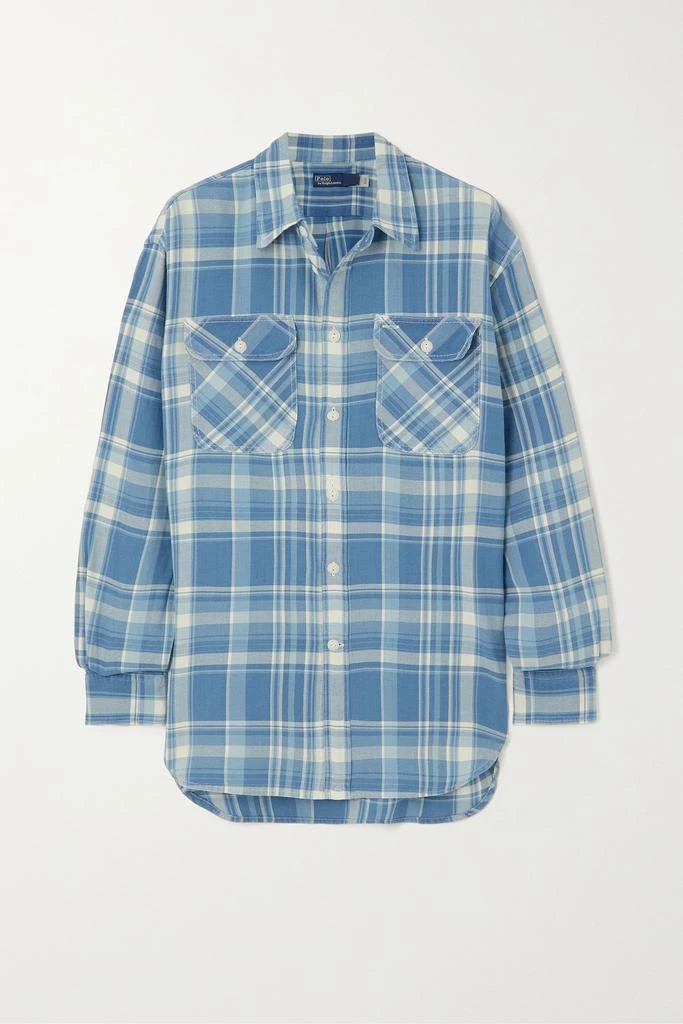 商品Ralph Lauren|格纹纯棉斜纹布衬衫,价格¥1830,第1张图片