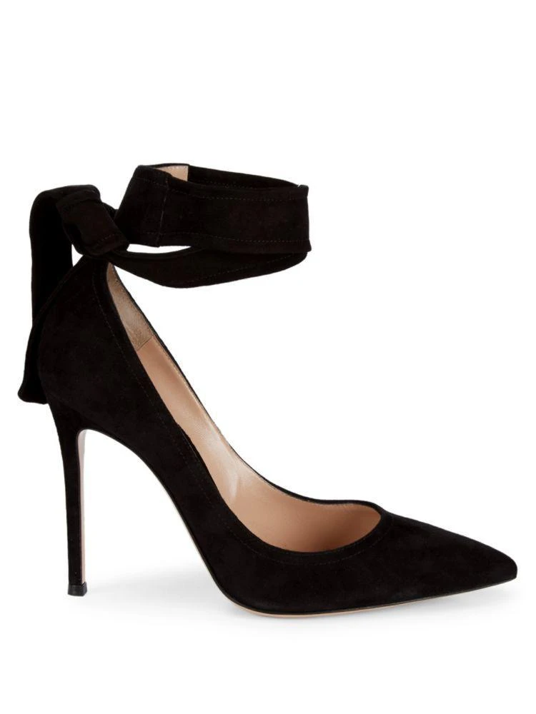 商品Gianvito Rossi|Suede Ankle Wrap Pumps,价格¥2365,第5张图片详细描述