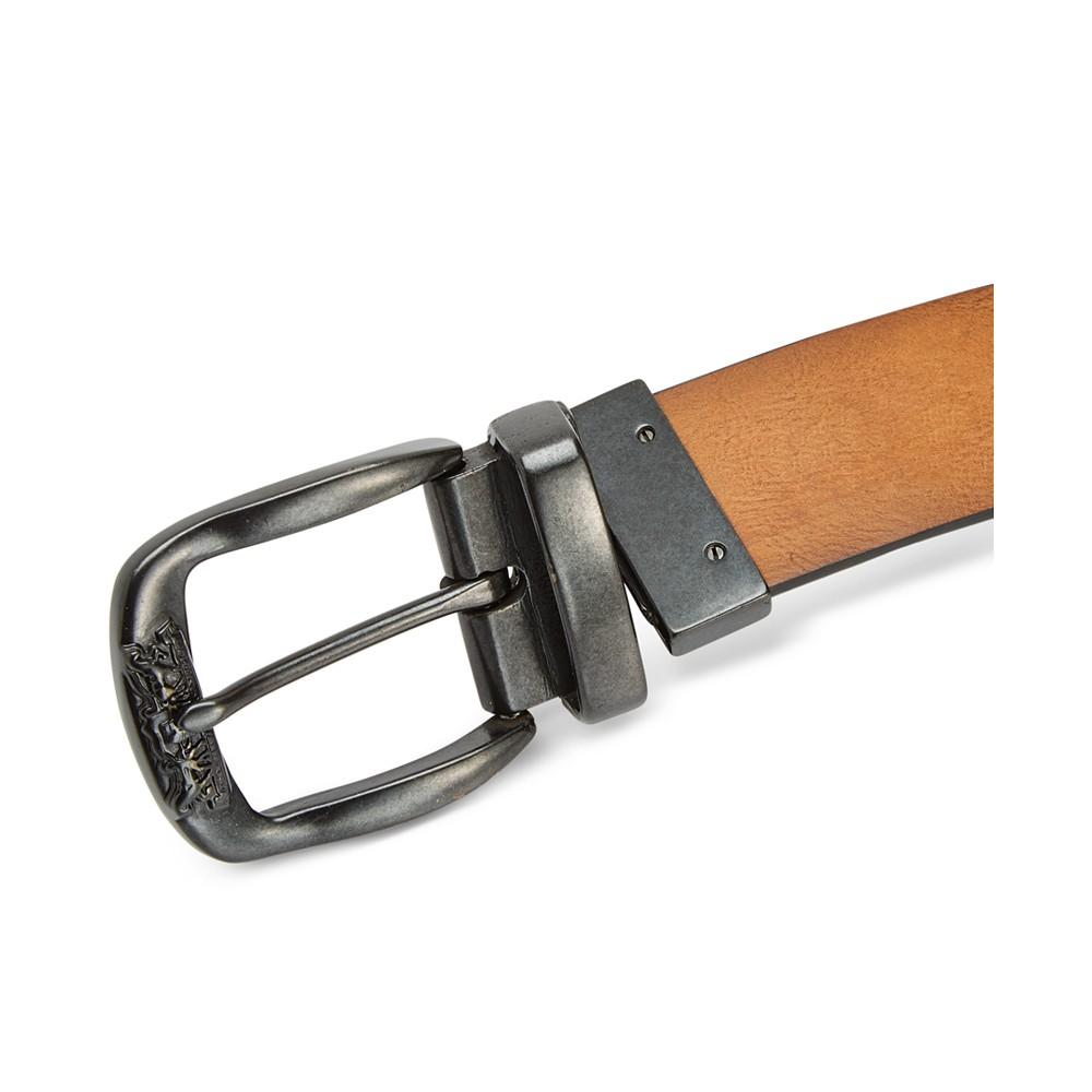 Men's Smooth Leather Reversible Belt商品第2张图片规格展示