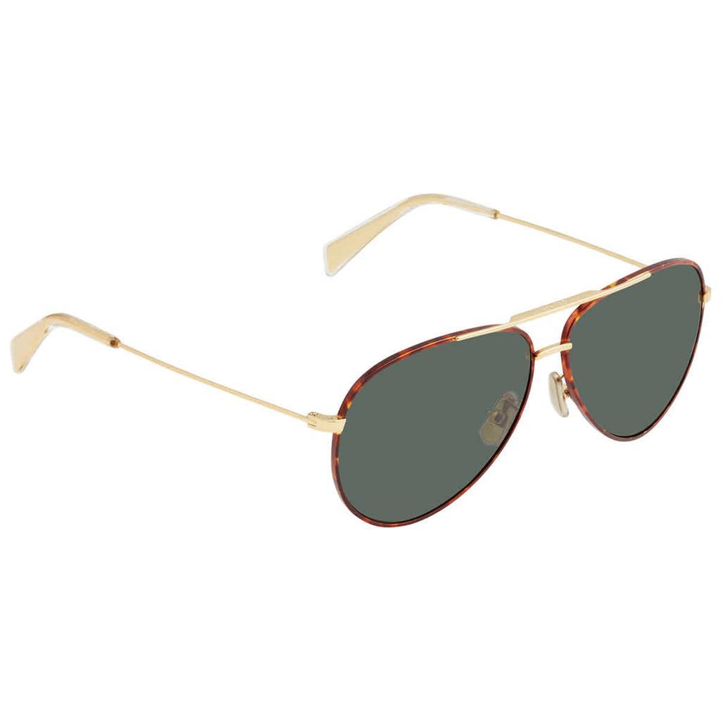 商品Celine|Celine Green Aviator Unisex Sunglasses CL40062U 32N 59,价格¥1070,第1张图片