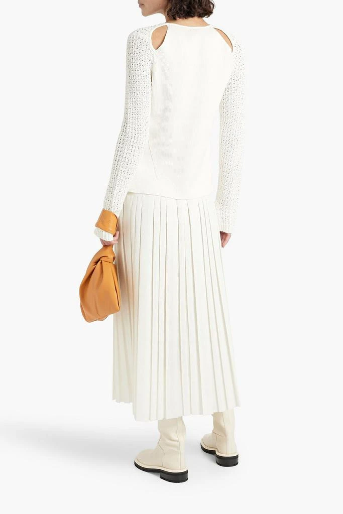 商品3.1 Phillip Lim|Cutout crochet-knit cotton-blend sweater,价格¥825,第3张图片详细描述