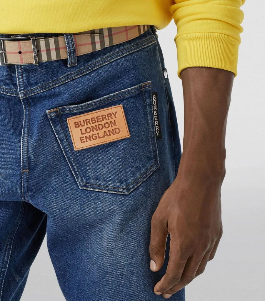 商品Burberry|Reversible E-Canvas and Leather Belt,价格¥3808,第5张图片详细描述