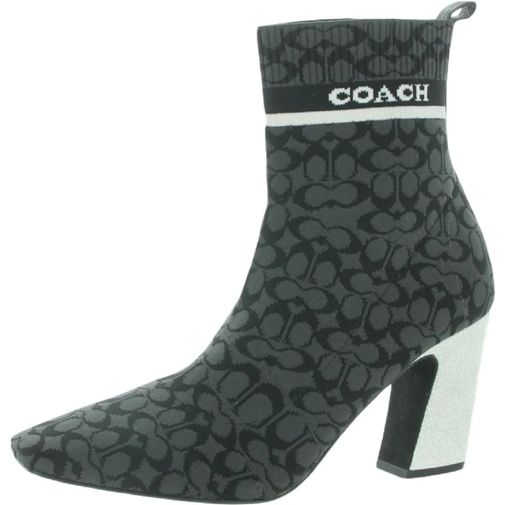 商品Coach|Coach Womens Tasha Sig Knit Booti Logo Pull On Booties,价格¥1033,第2张图片详细描述