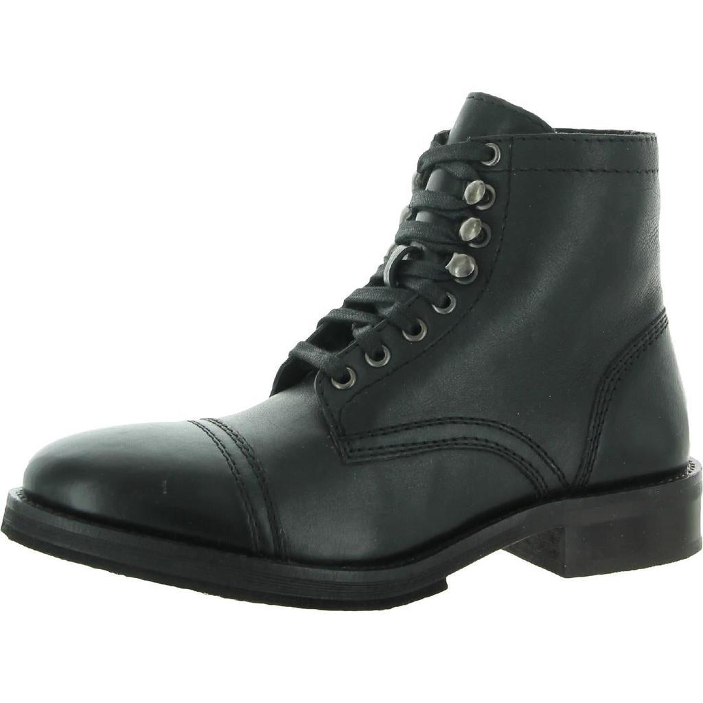 商品Steve Madden|Steve Madden Mens Buddy Solid Zipper Combat & Lace-up Boots,价格¥308,第3张图片详细描述