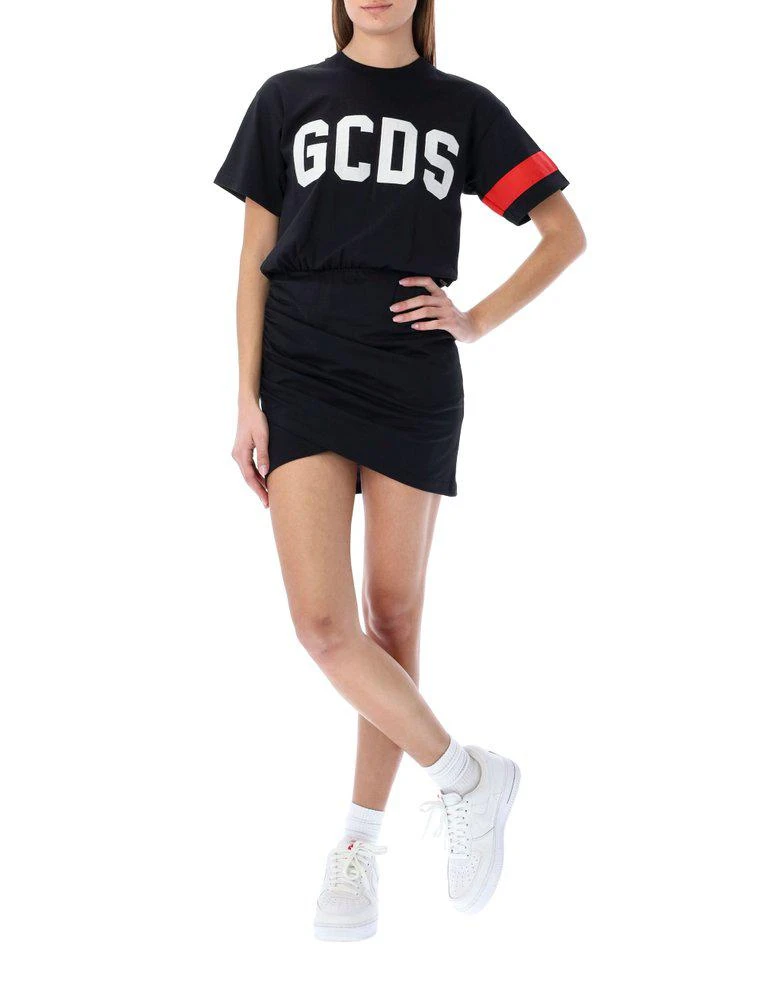 商品GCDS|GCDS Logo Printed Crewneck T-Shirt Dress,价格¥1115,第1张图片