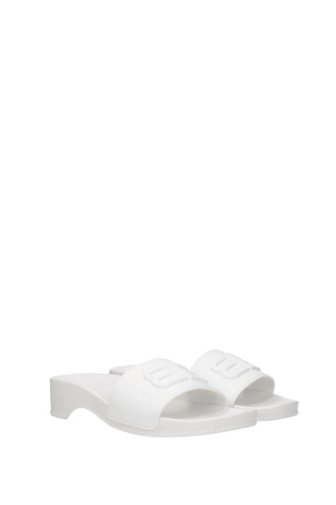 商品Balenciaga|Slippers and clogs pool Rubber White,价格¥2249,第2张图片详细描述