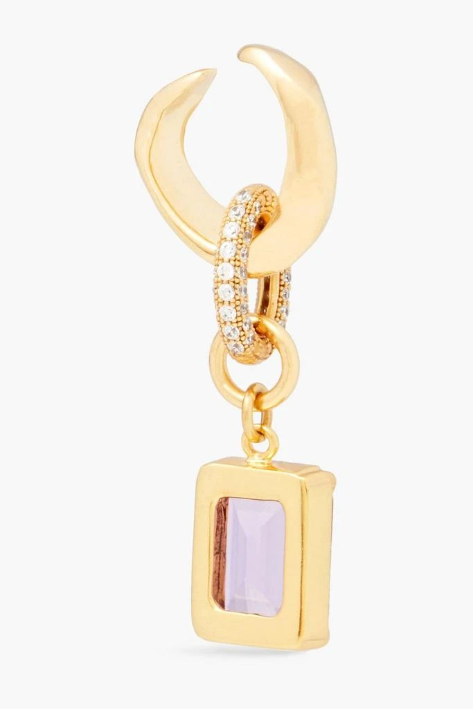 商品Cornelia Webb|Gold-plated, amethyst and Siamite ear cuff,价格¥765,第4张图片详细描述