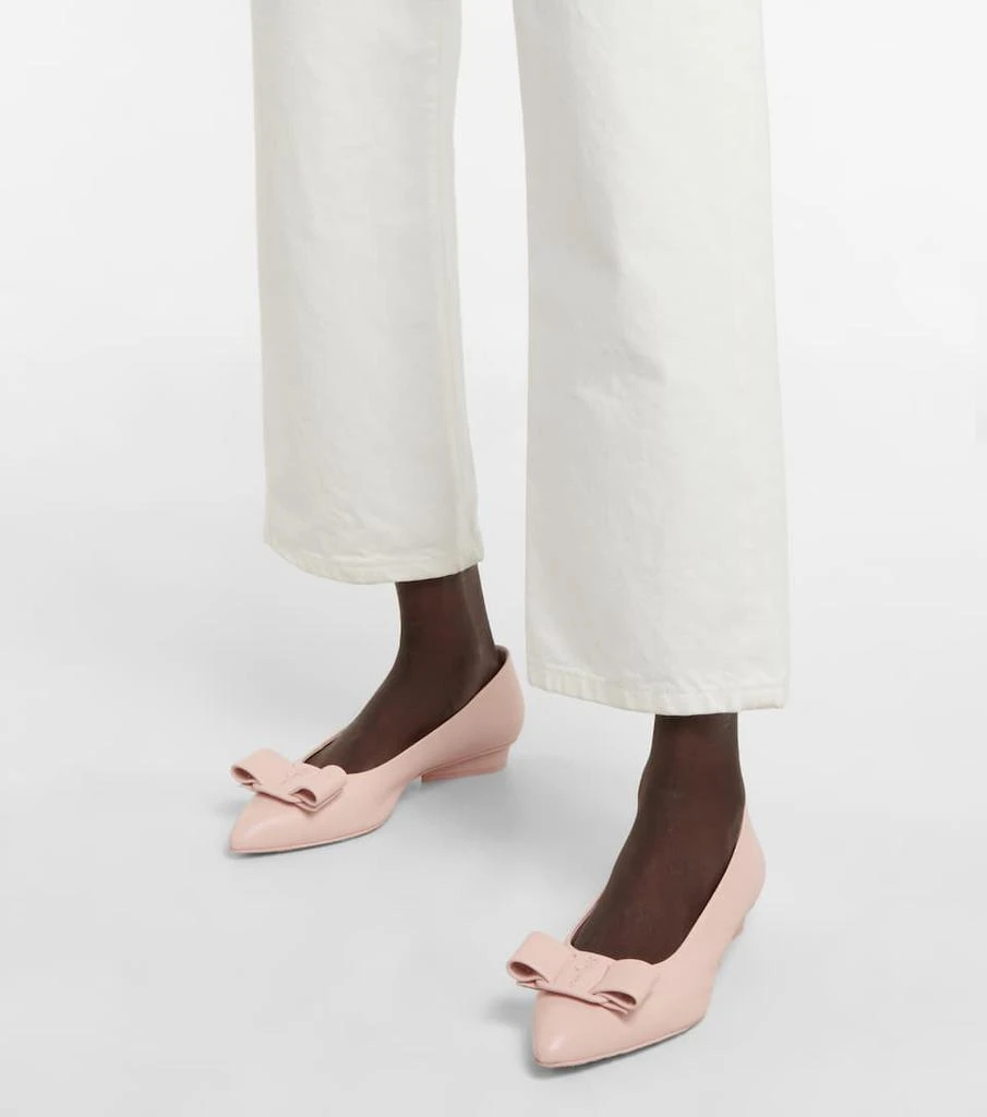 商品Salvatore Ferragamo|Viva leather ballet flats,价格¥4004,第4张图片详细描述