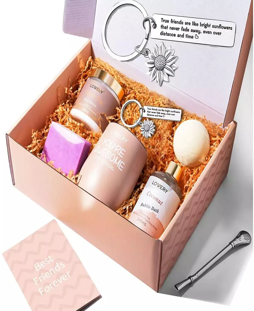 商品Lovery|Best Friend Gifts Bath and Body Kit Handmade Beauty Personal Care Gift Set, 8 Piece,价格¥365,第1张图片