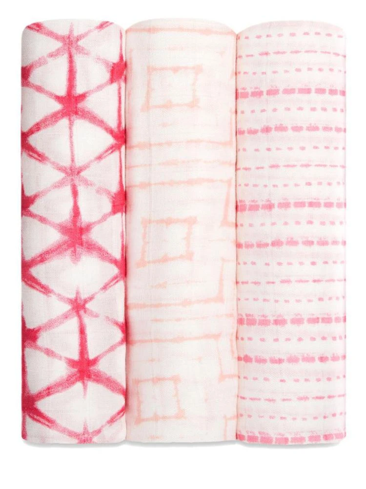 商品aden + anais|Baby's Set of Three Berry Shibori Swaddles,价格¥335,第1张图片