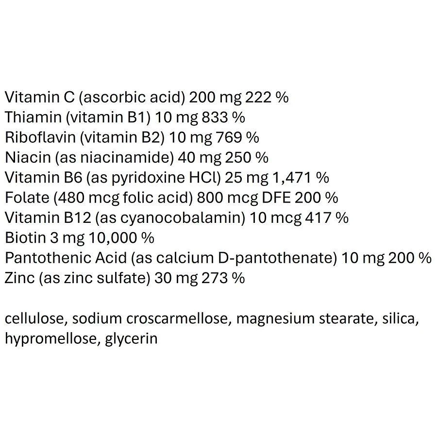 商品Nature's Way|Biotin Forte Tablets,价格¥74,第3张图片详细描述