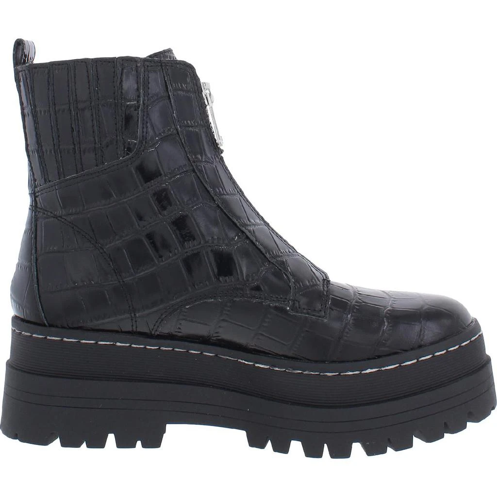 商品Marc Fisher|Marc Fisher LTD Womens Prisco2 Leather Embossed Combat & Lace-up Boots,价格¥703,第4张图片详细描述