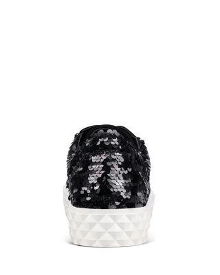 商品Kendall + Kylie|KENDALL and KYLIE Women's Reign Sequin Platform Lace Up Sneakers ,价格¥600,第4张图片详细描述