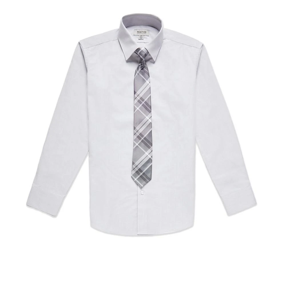 商品Kenneth Cole|Big Boys Textured Classic Long Sleeve Shirt and Tie Set,价格¥295,第1张图片