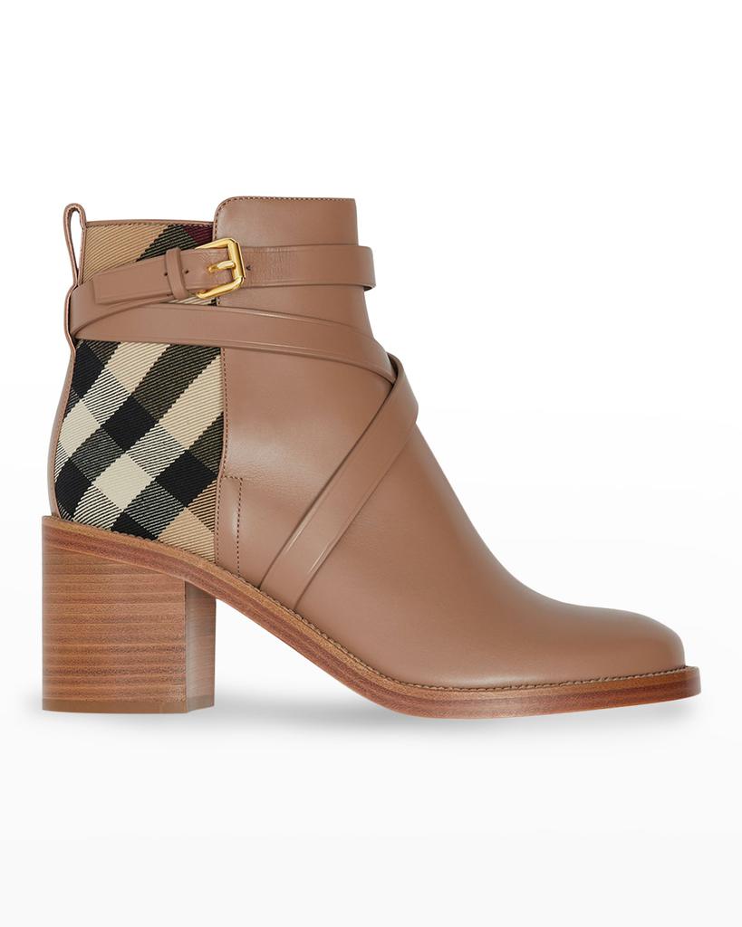 pryle equestrian check ankle booties