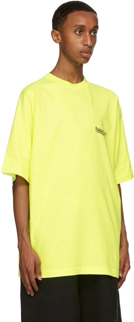 商品Balenciaga|Yellow Political Campaign T-Shirt,价格¥5265,第2张图片详细描述
