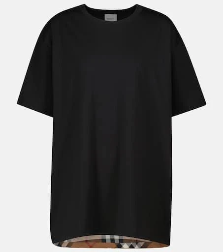 商品Burberry|Megan short-sleeved cotton T-shirt,价格¥4198,第1张图片