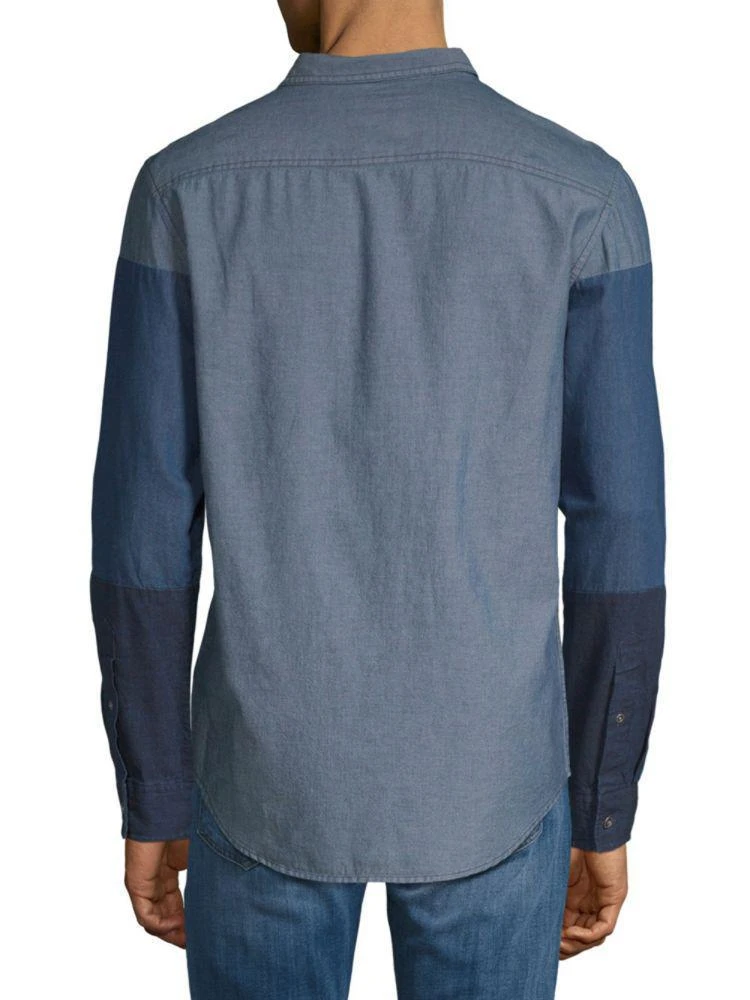 商品Calvin Klein|Colorblock Chambray Button-Down Shirt,价格¥197,第2张图片详细描述