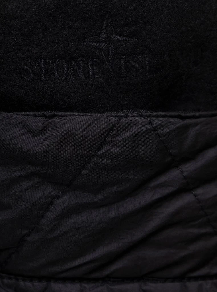 商品Stone Island Junior|Stone Island Junior Black Nylon Quilted Down Jacket With Logo Stone Island Kids Boy,价格¥3980,第3张图片详细描述