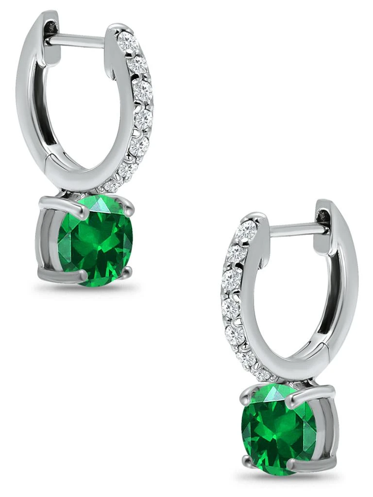 商品Lord & Taylor Jewelry|Cubic Zirconia Huggie Drop Earrings,价格¥220,第2张图片详细描述