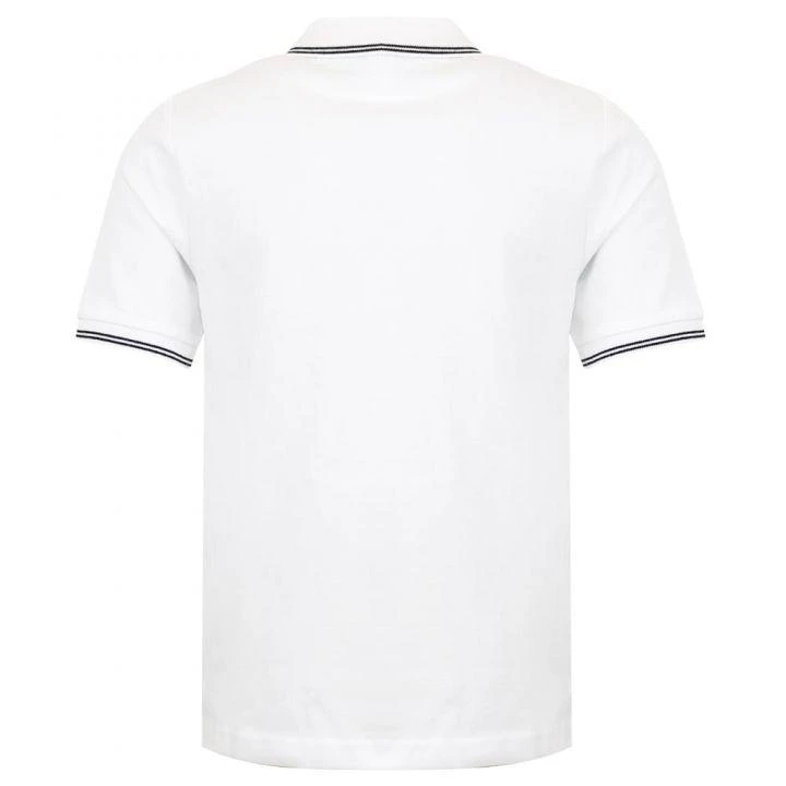 商品Hugo Boss|White Short Sleeve Logo Polo Shirt,价格¥184,第3张图片详细描述