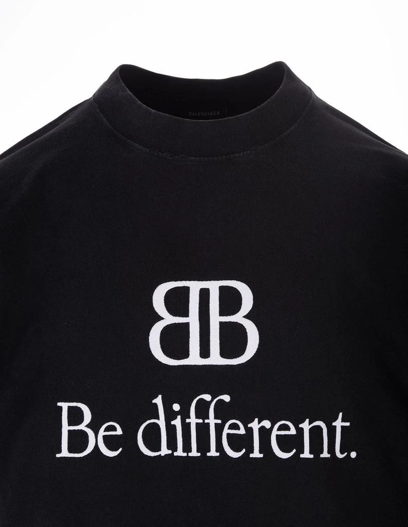 商品Balenciaga|BALENCIAGA BB Be Different Large Fit T-Shirt In,价格¥4117,第3张图片详细描述