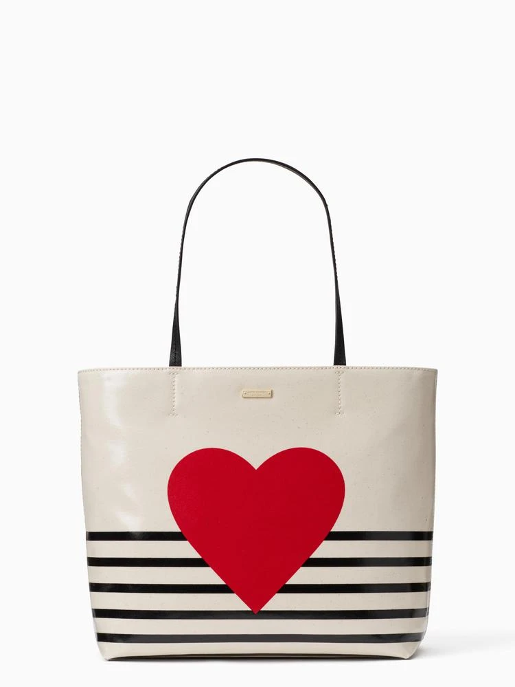 商品Kate Spade|yours truly heart stripe hallie,价格¥881,第1张图片