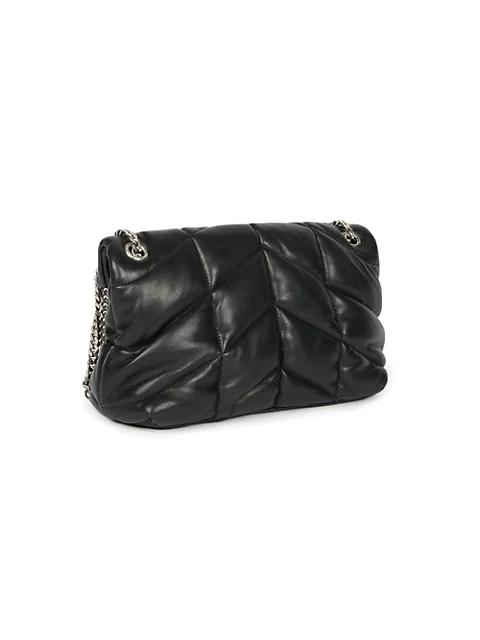 Small Puffer Leather Crossbody Bag商品第5张图片规格展示