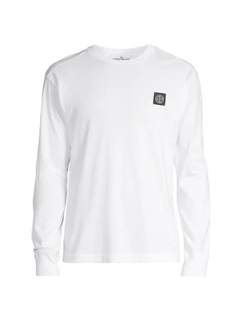 商品Stone Island|Classic Logo Long-Sleeved T-Shirt,价格¥781,第1张图片