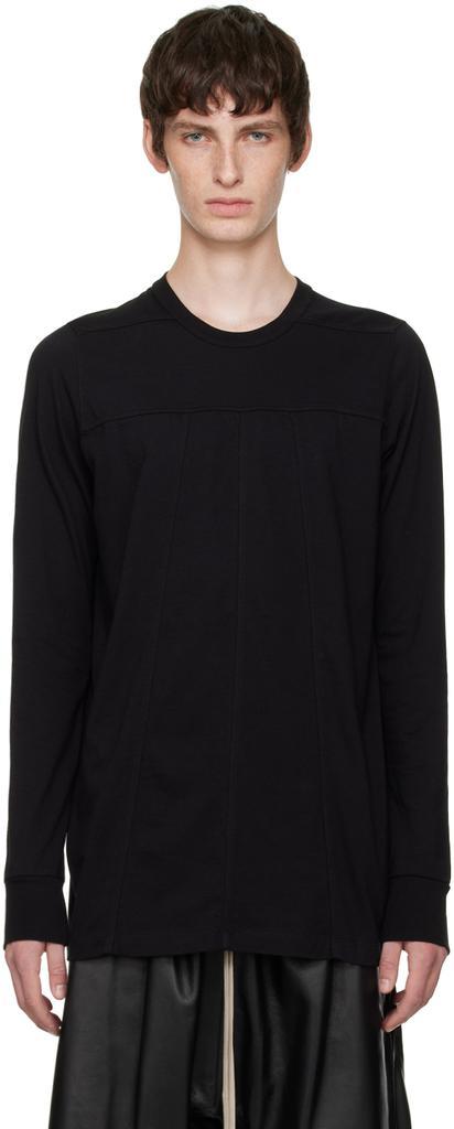 商品Rick Owens|Black Grid Level Long Sleeve T-Shirt,价格¥2249,第1张图片