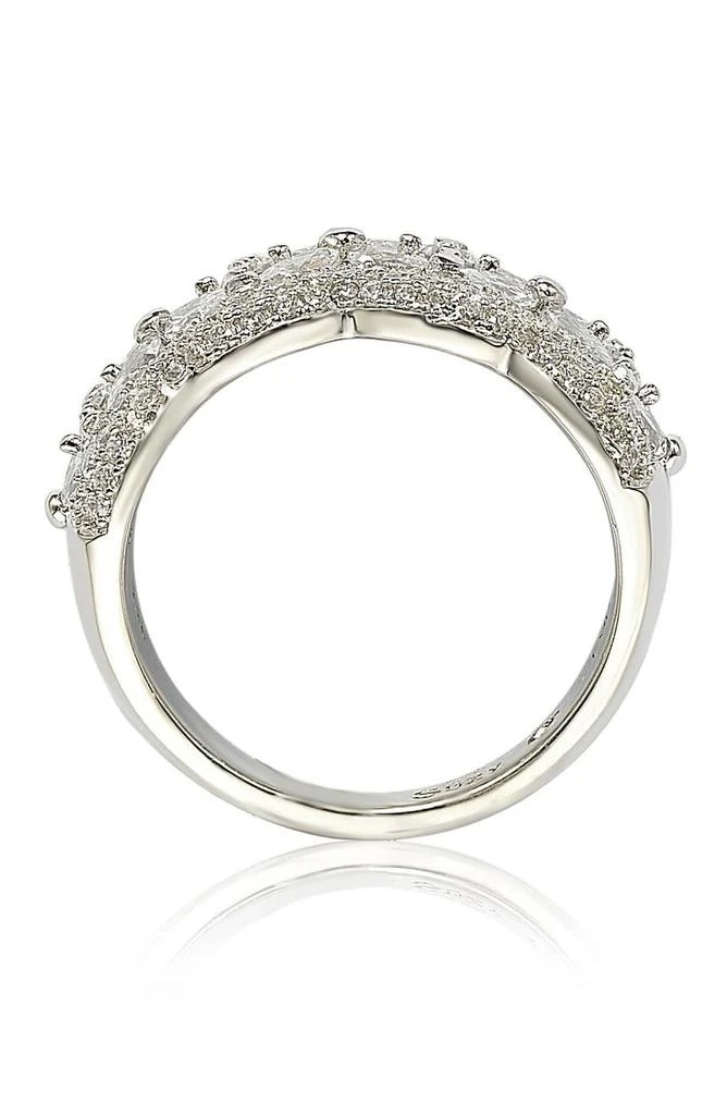 Round-Cut & Marquise-Cut Cubic Zirconia Flower Ring 商品