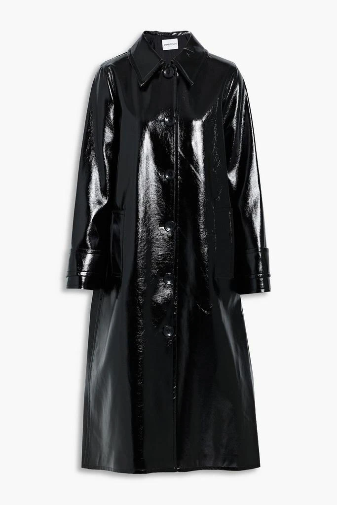 商品STAND STUDIO|Mette faux patent-leather coat,价格¥2341,第3张图片详细描述